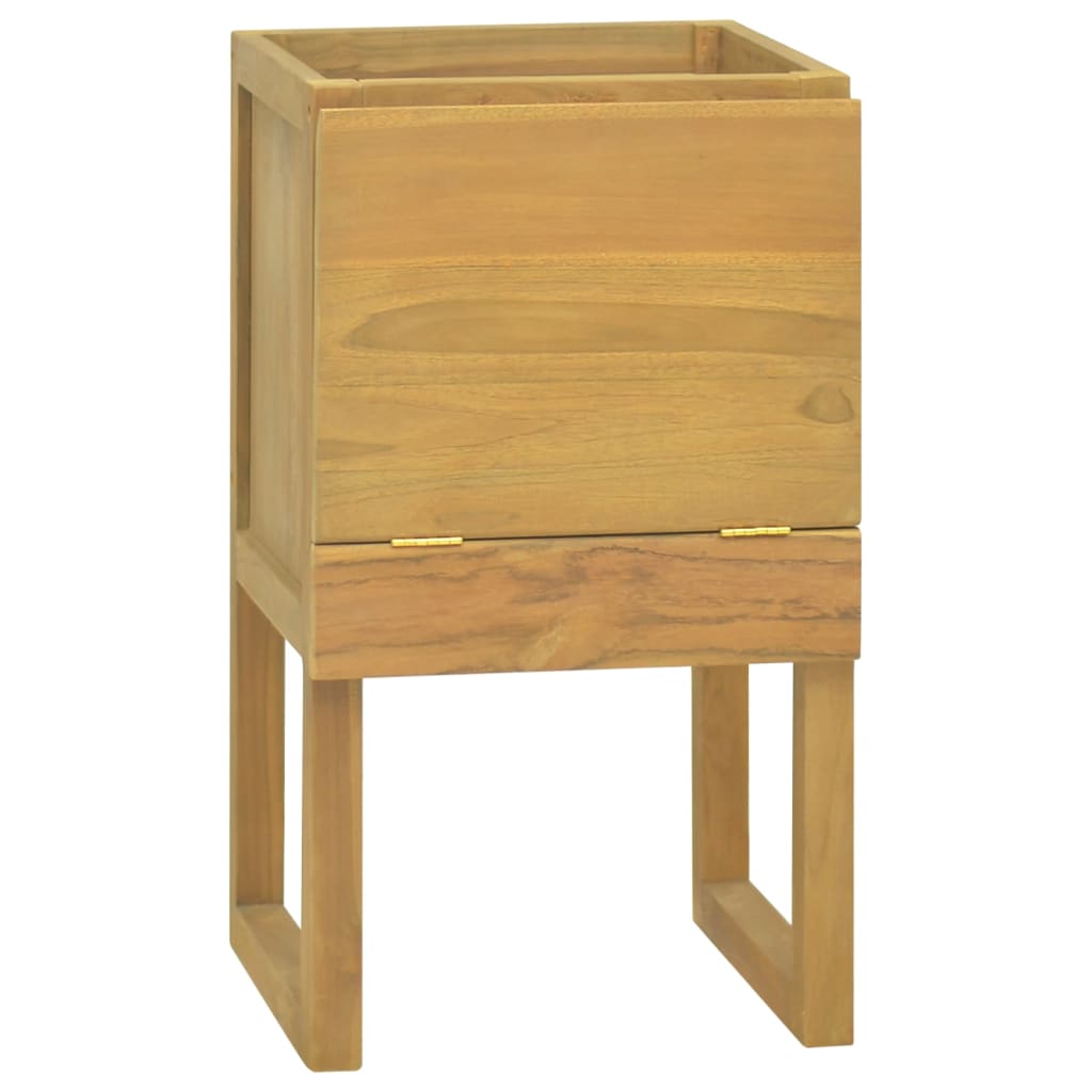 Armoire de salle de bain 41x40x75 cm bois de teck solide - XIOS