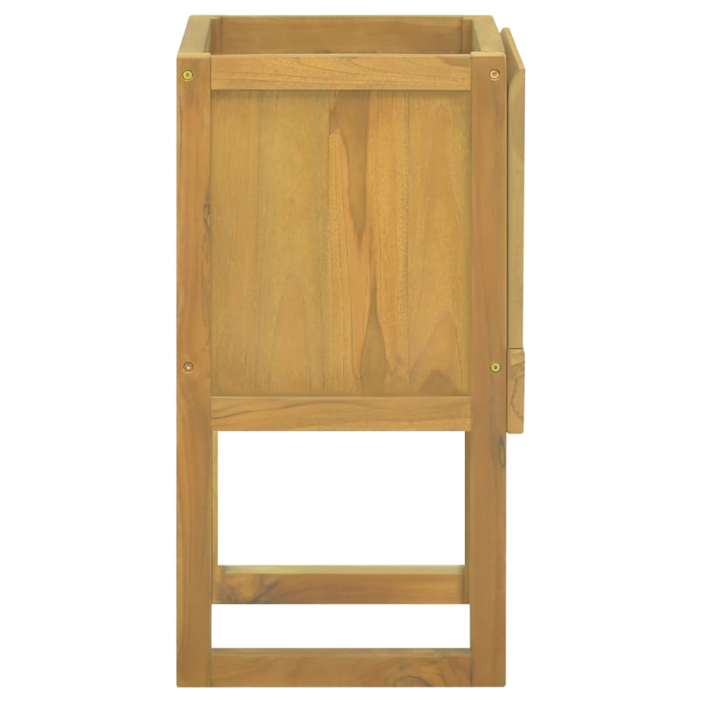 Armoire de salle de bain 41x40x75 cm bois de teck solide - XIOS