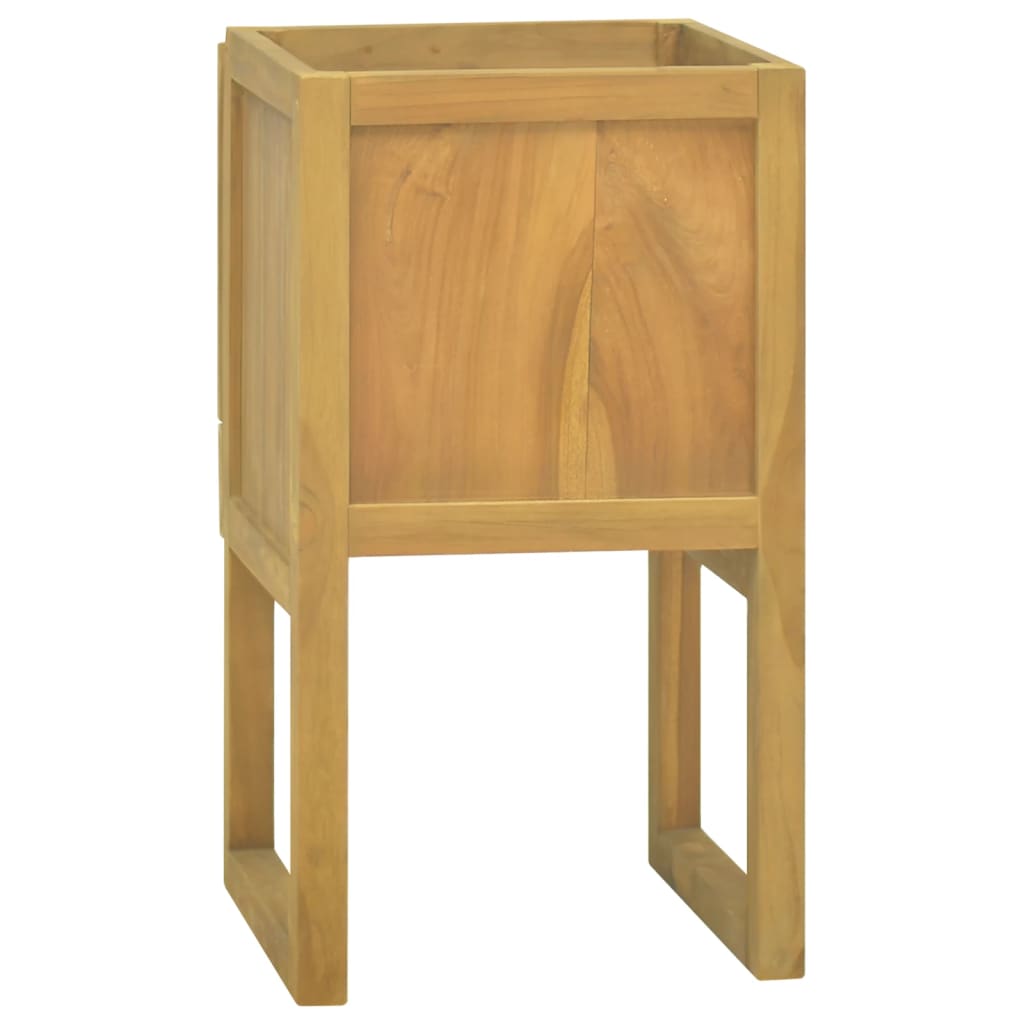 Armoire de salle de bain 41x40x75 cm bois de teck solide - XIOS