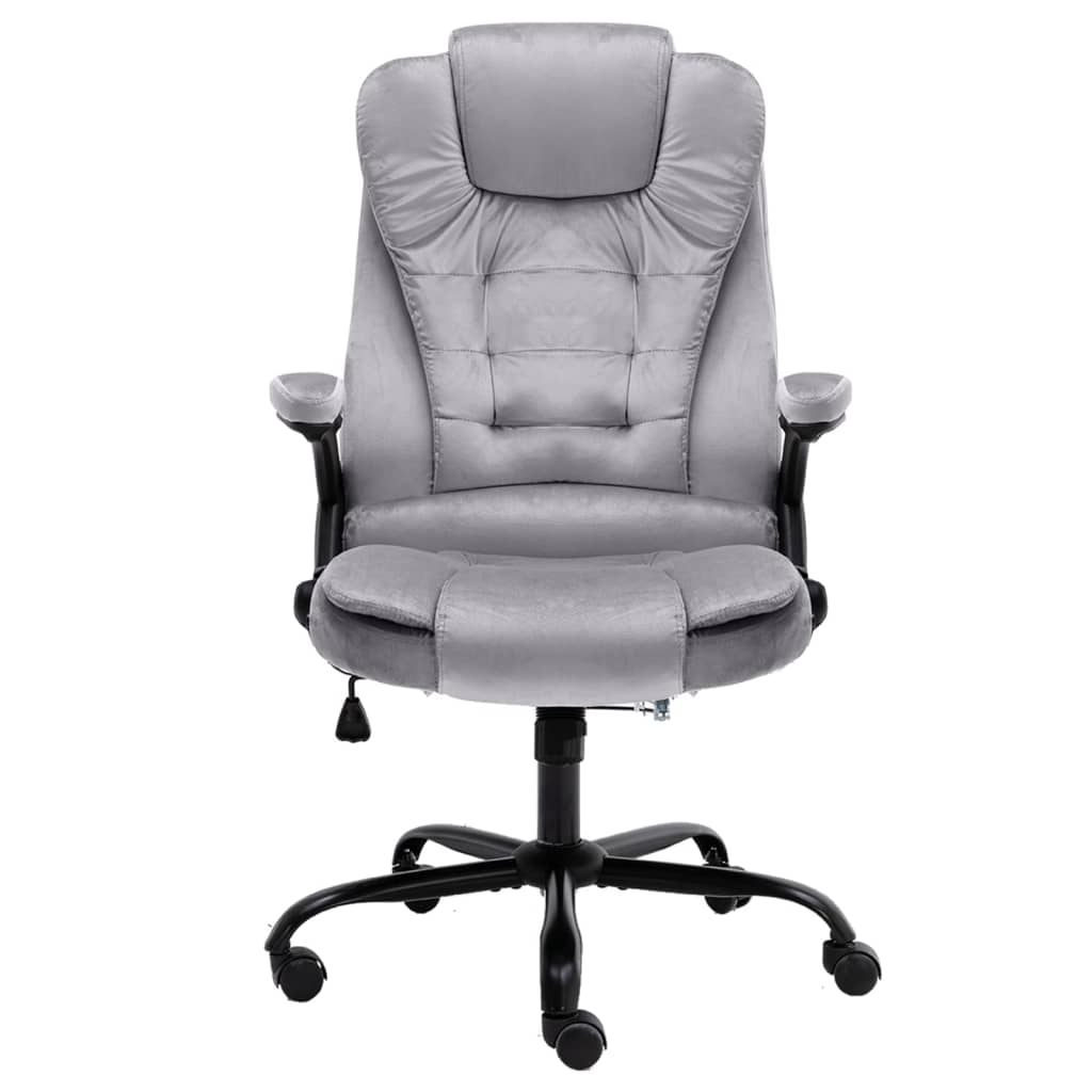 Chaise de bureau Gris clair Velours - XIOS