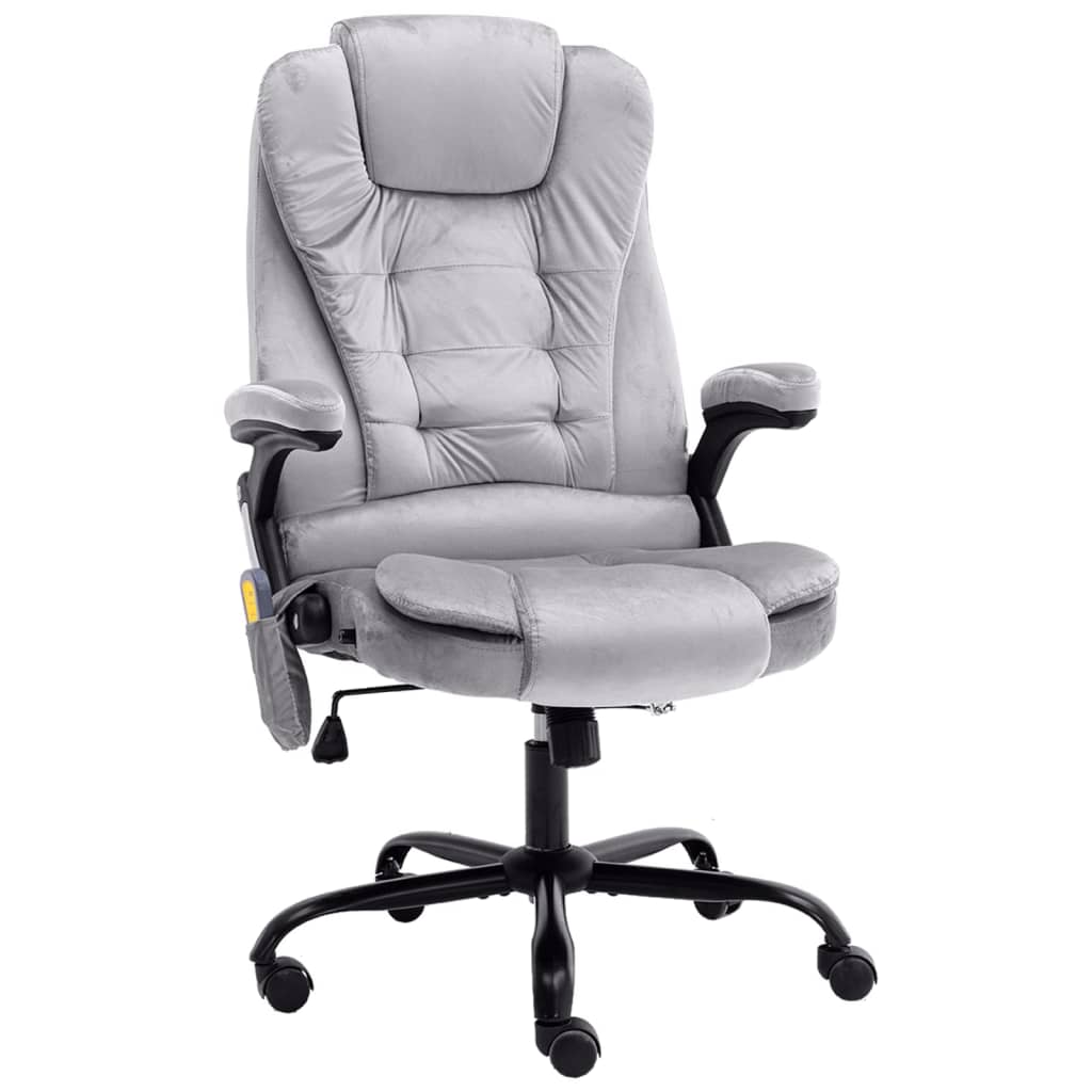 Chaise de bureau de massage Gris clair Velours - XIOS