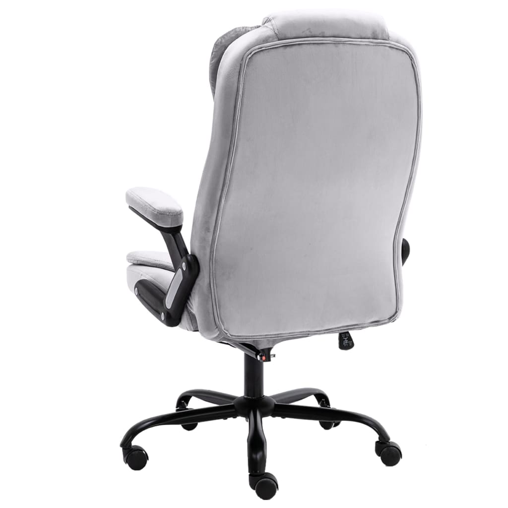 Chaise de bureau de massage Gris clair Velours - XIOS