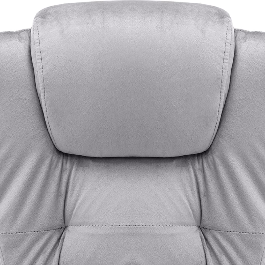Chaise de bureau de massage Gris clair Velours - XIOS