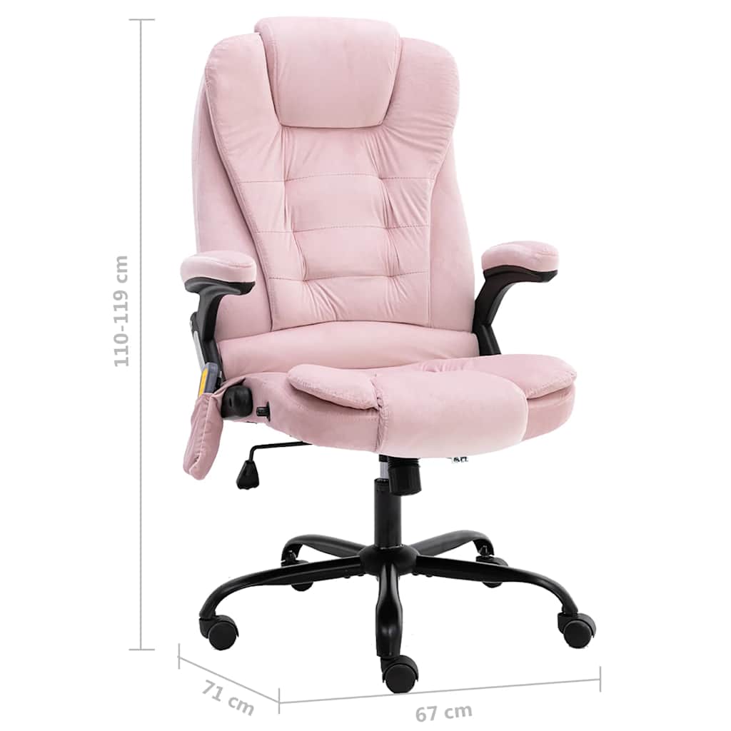Chaise de bureau de massage Rose Velours - XIOS