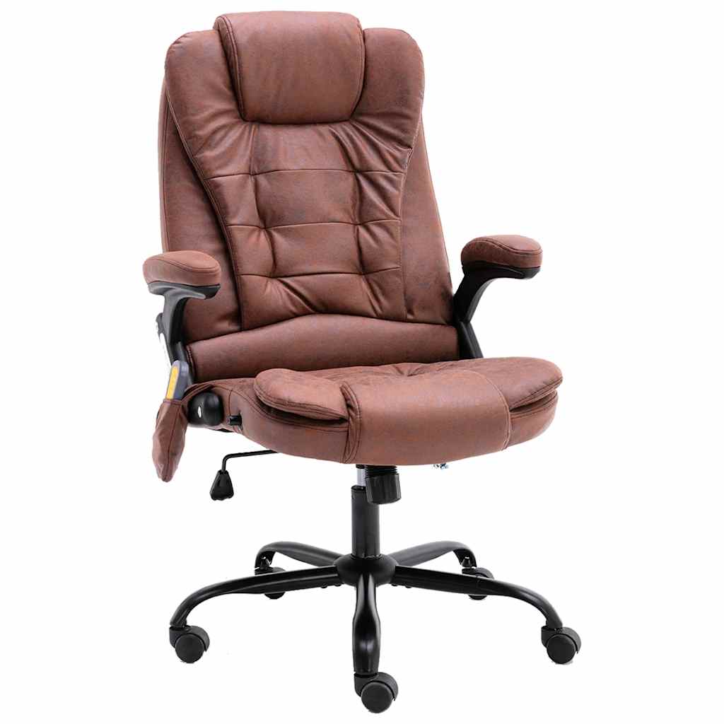 Chaise de bureau de massage marron clair similicuir daim - XIOS