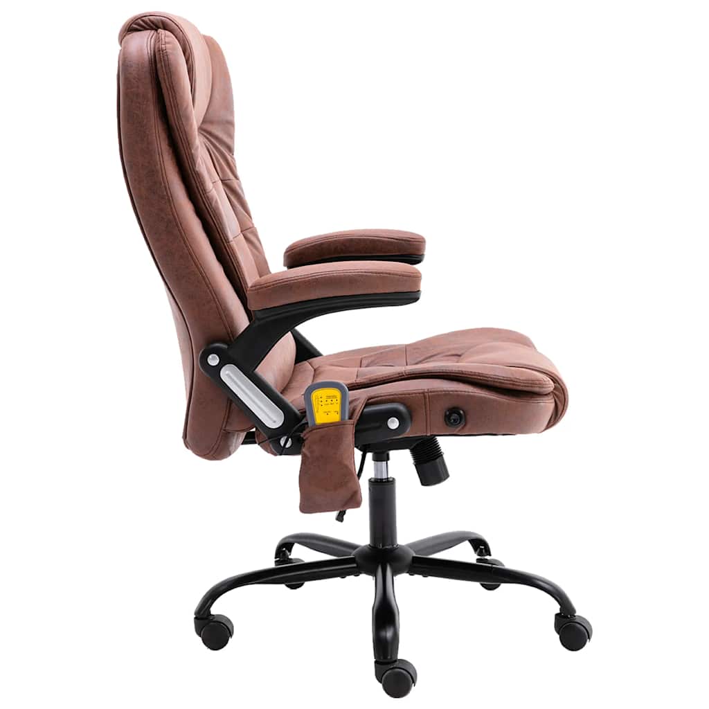 Chaise de bureau de massage marron clair similicuir daim - XIOS