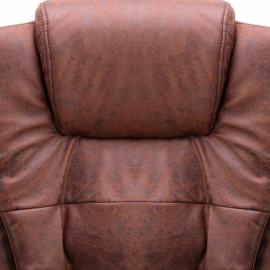 Chaise de bureau de massage marron clair similicuir daim - XIOS