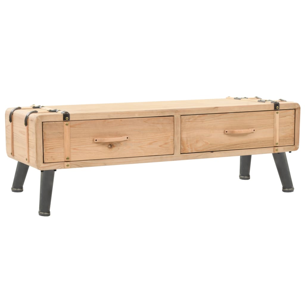 Meuble TV 110x33x35 cm Bois de sapin massif - XIOS
