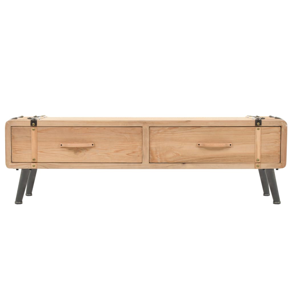 Meuble TV 110x33x35 cm Bois de sapin massif - XIOS