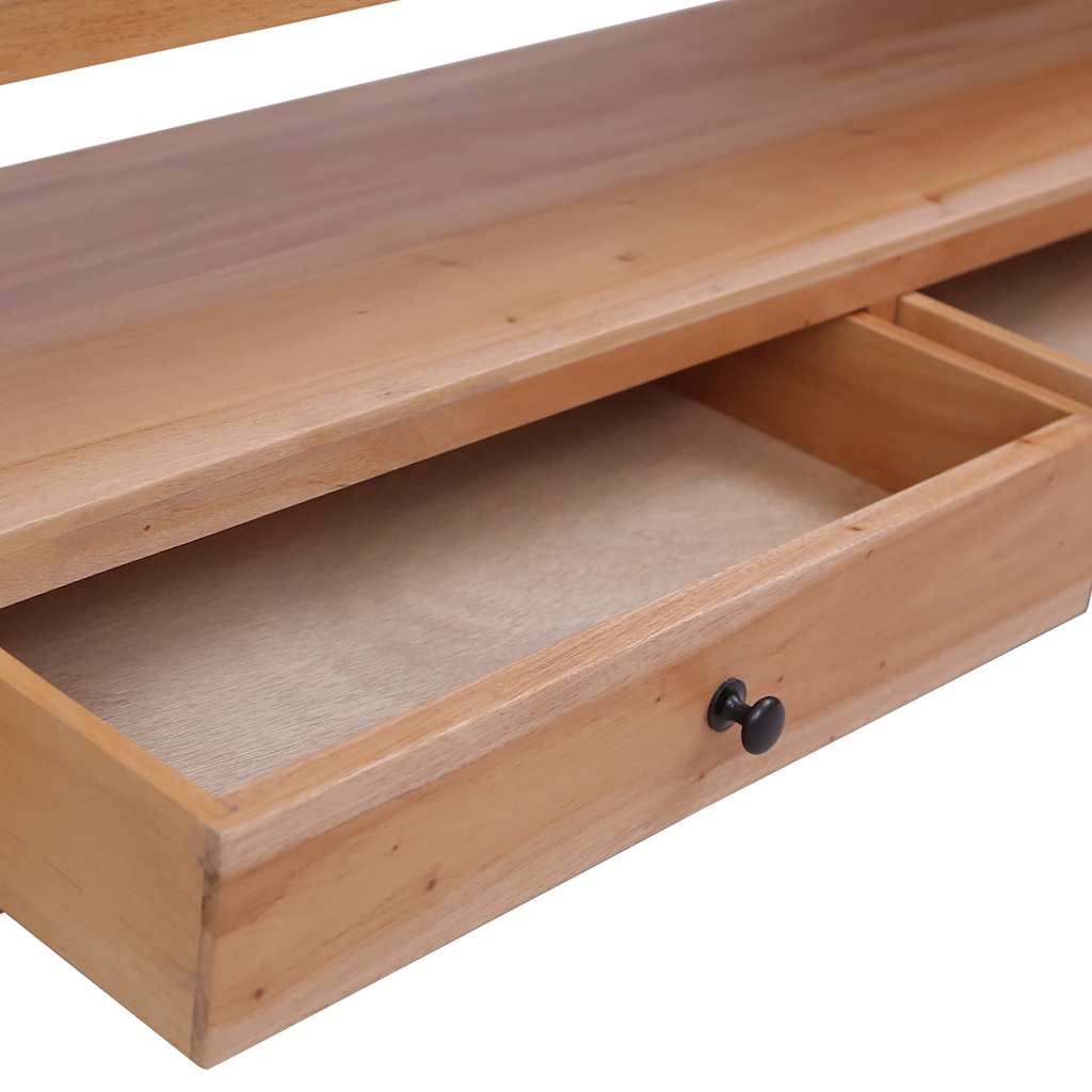Meuble TV 115x30x40 cm Bois d'acajou massif - XIOS