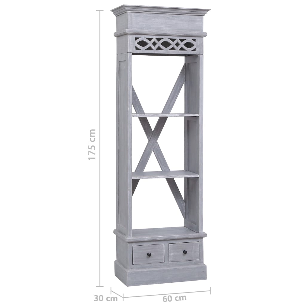 Buffet 60x30x175 cm Bois d'acajou massif - XIOS