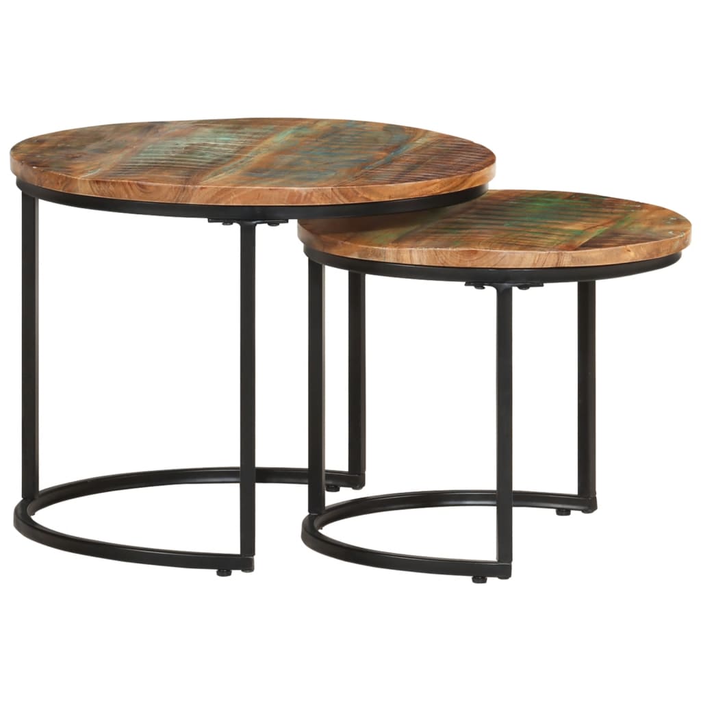 Tables gigognes 2 pcs Bois de récupération massif - XIOS