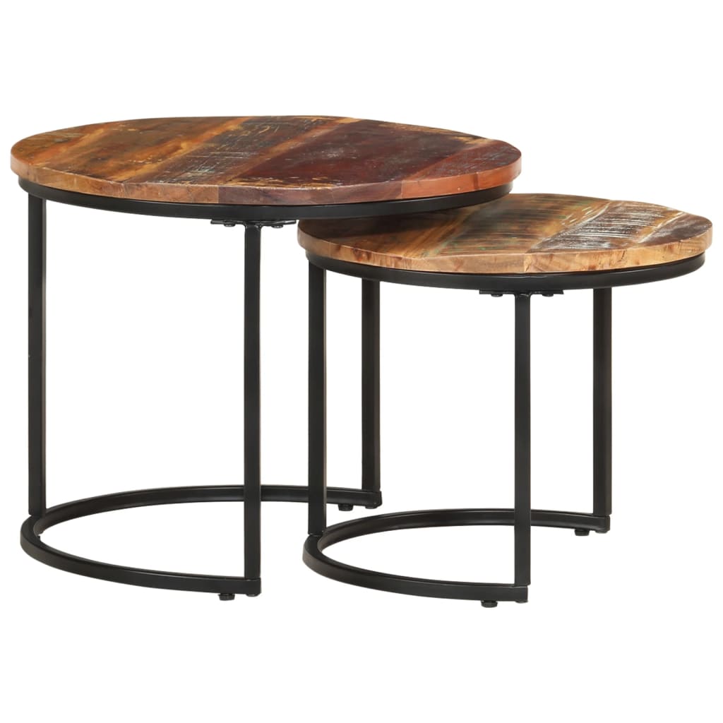 Tables gigognes 2 pcs Bois de récupération massif - XIOS