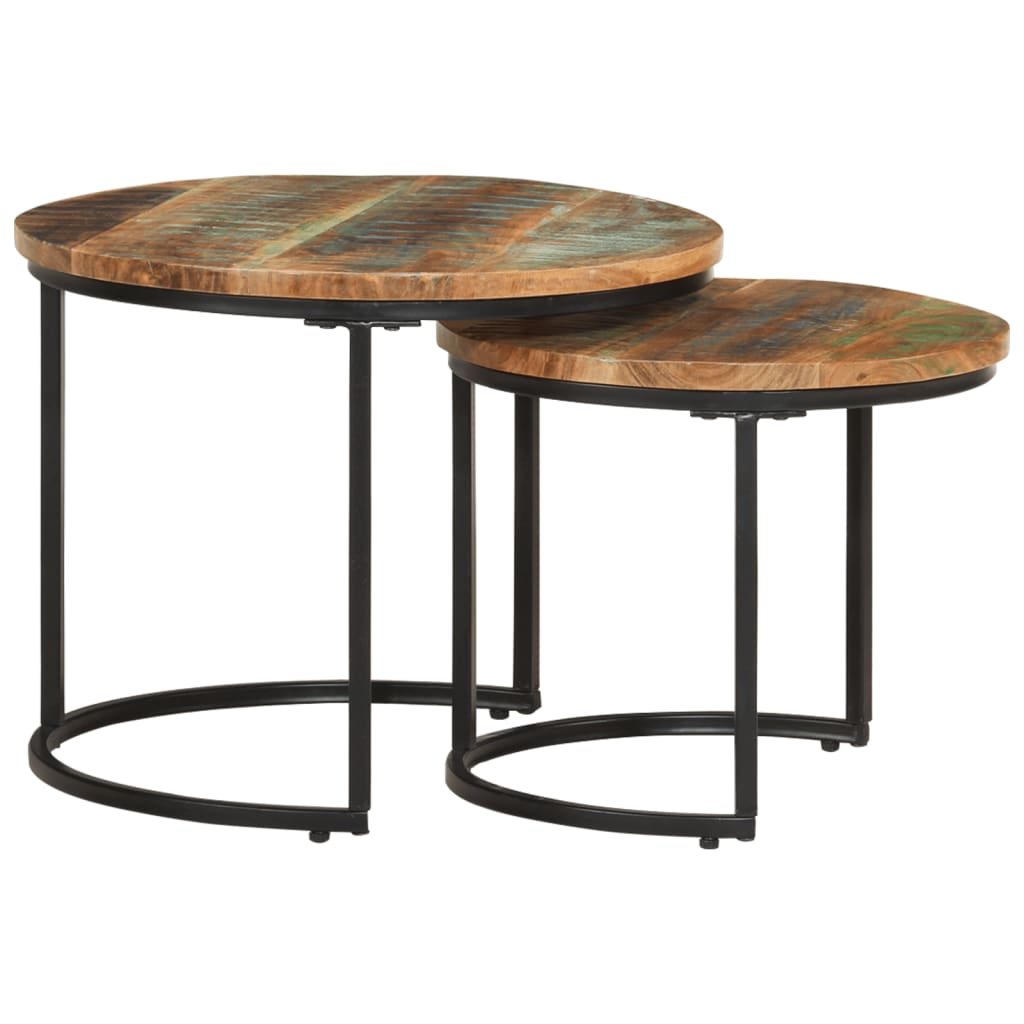 Tables gigognes 2 pcs Bois de récupération massif - XIOS