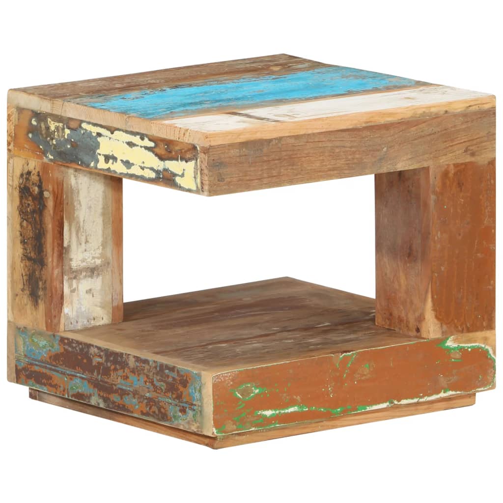 Table basse 45x45x40 cm Bois de récupération massif - XIOS