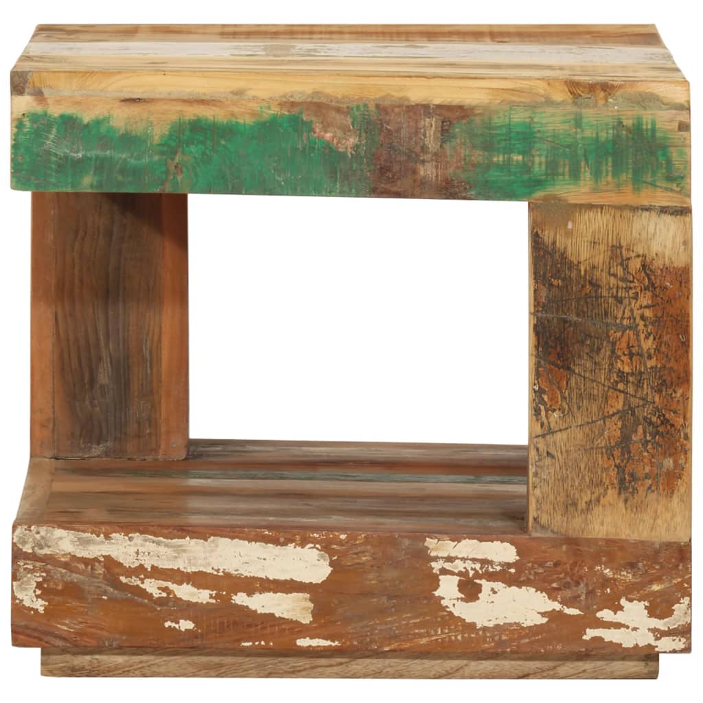 Table basse 45x45x40 cm Bois de récupération massif - XIOS