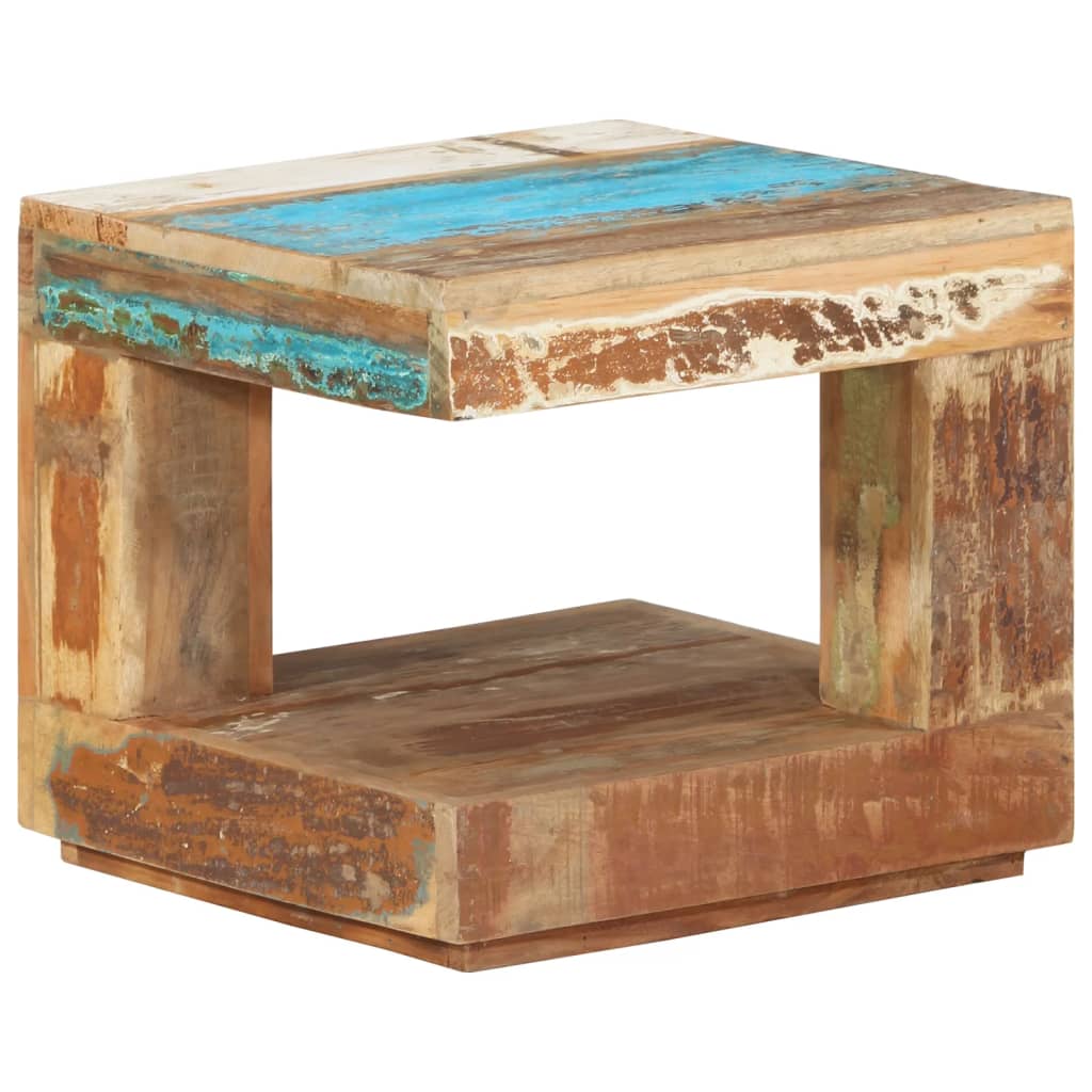 Table basse 45x45x40 cm Bois de récupération massif - XIOS