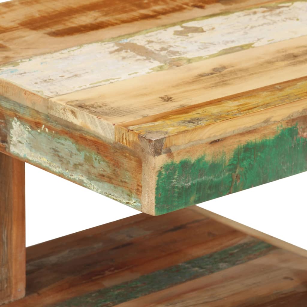 Table basse 45x45x40 cm Bois de récupération massif - XIOS
