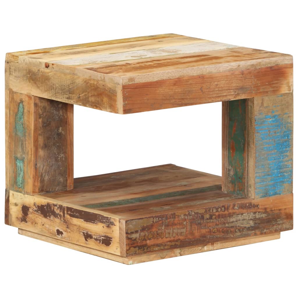 Table basse 45x45x40 cm Bois de récupération massif - XIOS
