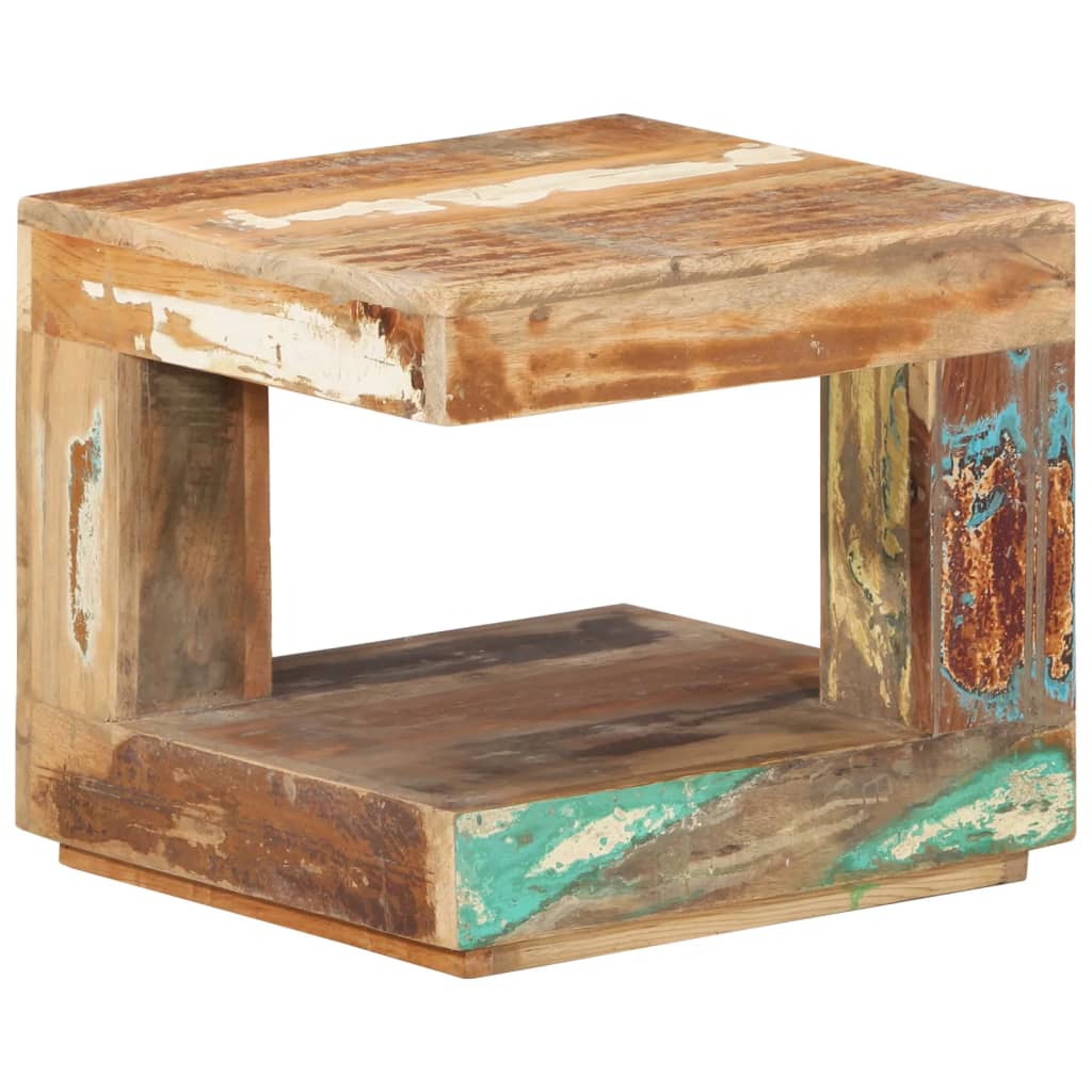 Table basse 45x45x40 cm Bois de récupération massif - XIOS