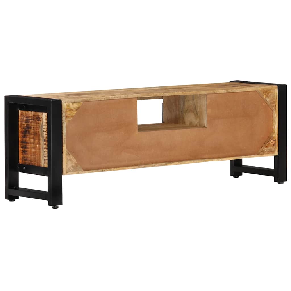 Meuble TV 120x30x40 cm Bois massif de manguier - XIOS