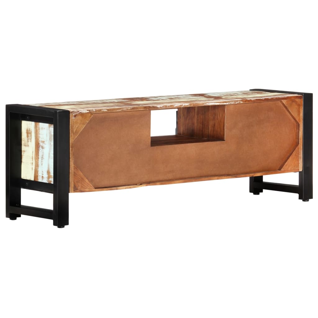 Meuble TV 120x30x40 cm Bois massif de récupération - XIOS