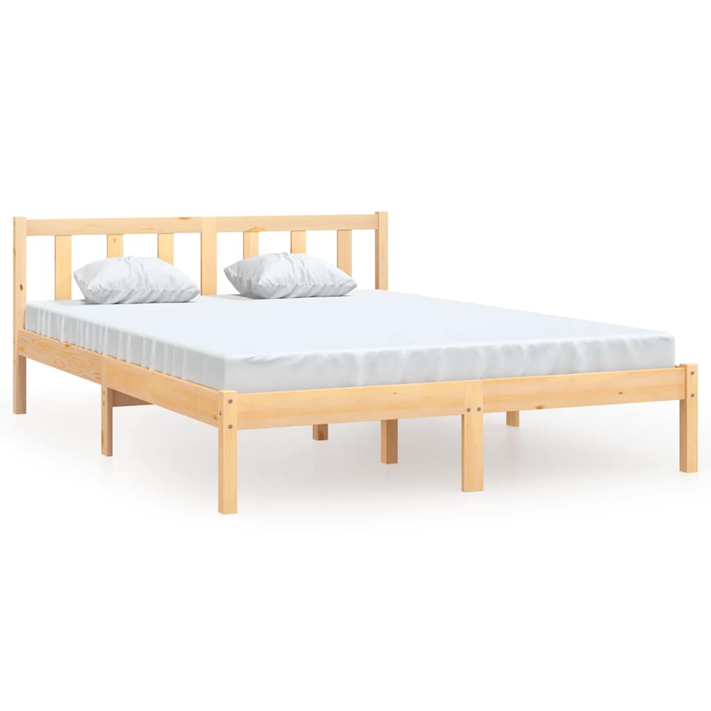 Cadre de lit sans matelas bois massif 160x200 cm - XIOS