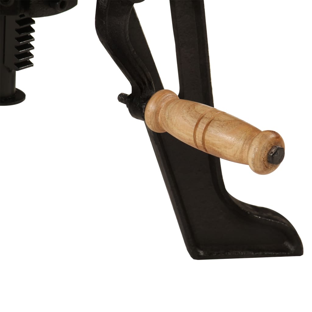 Table d'appoint 60x(42-62) cm Bois massif d'acacia et fonte - XIOS