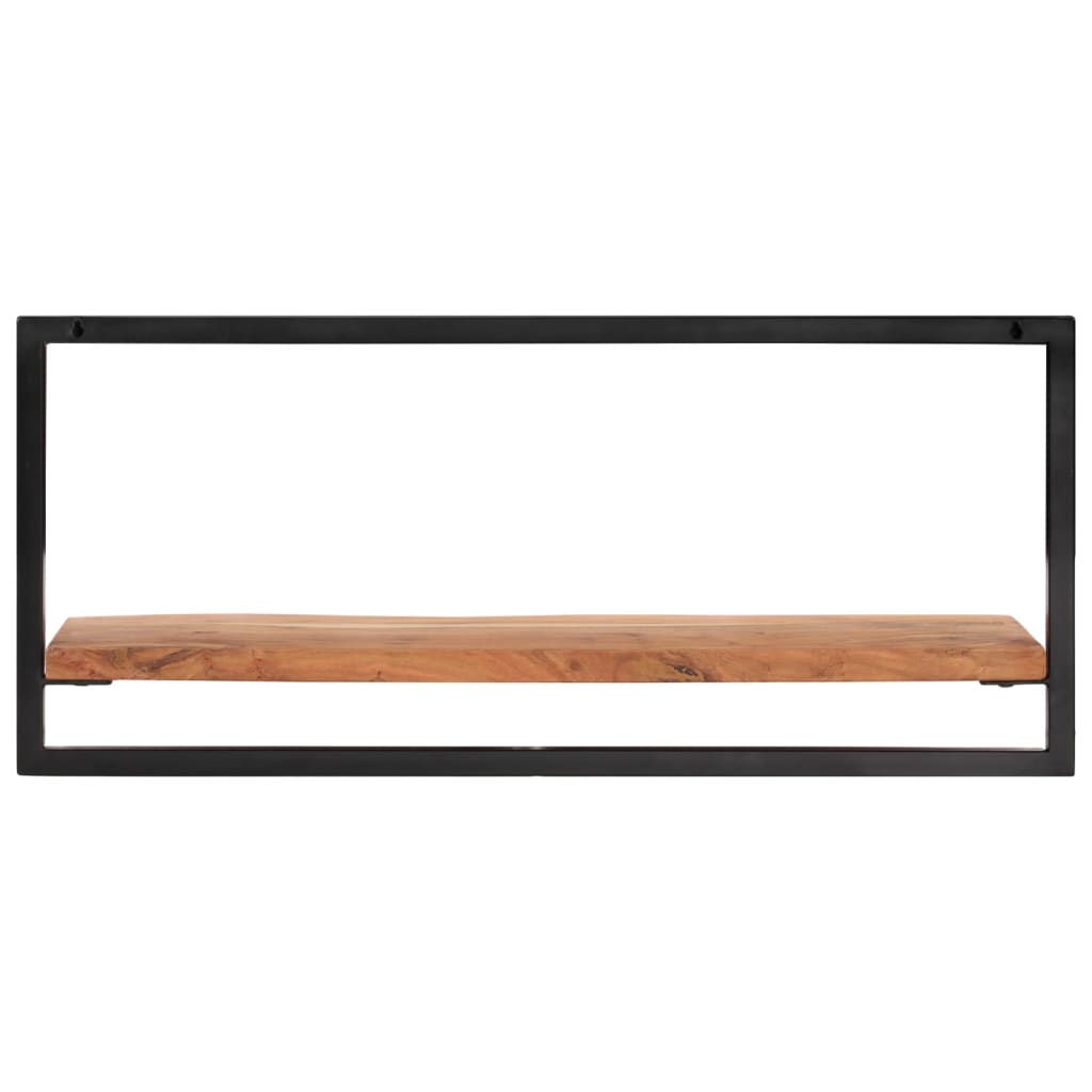 Étagères murales 2 pcs 80x25x35 cm Bois d'acacia et acier - XIOS