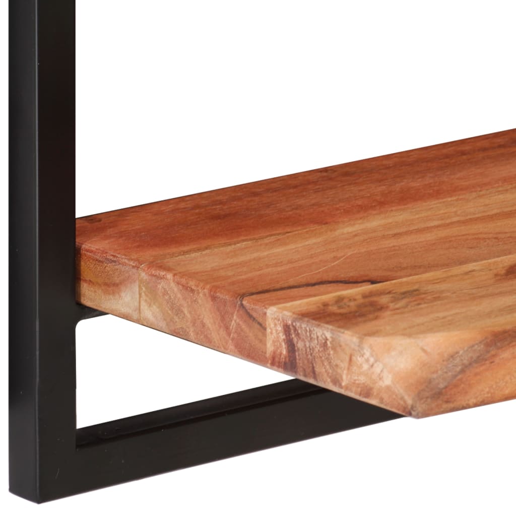 Étagères murales 2 pcs 80x25x35 cm Bois d'acacia et acier - XIOS