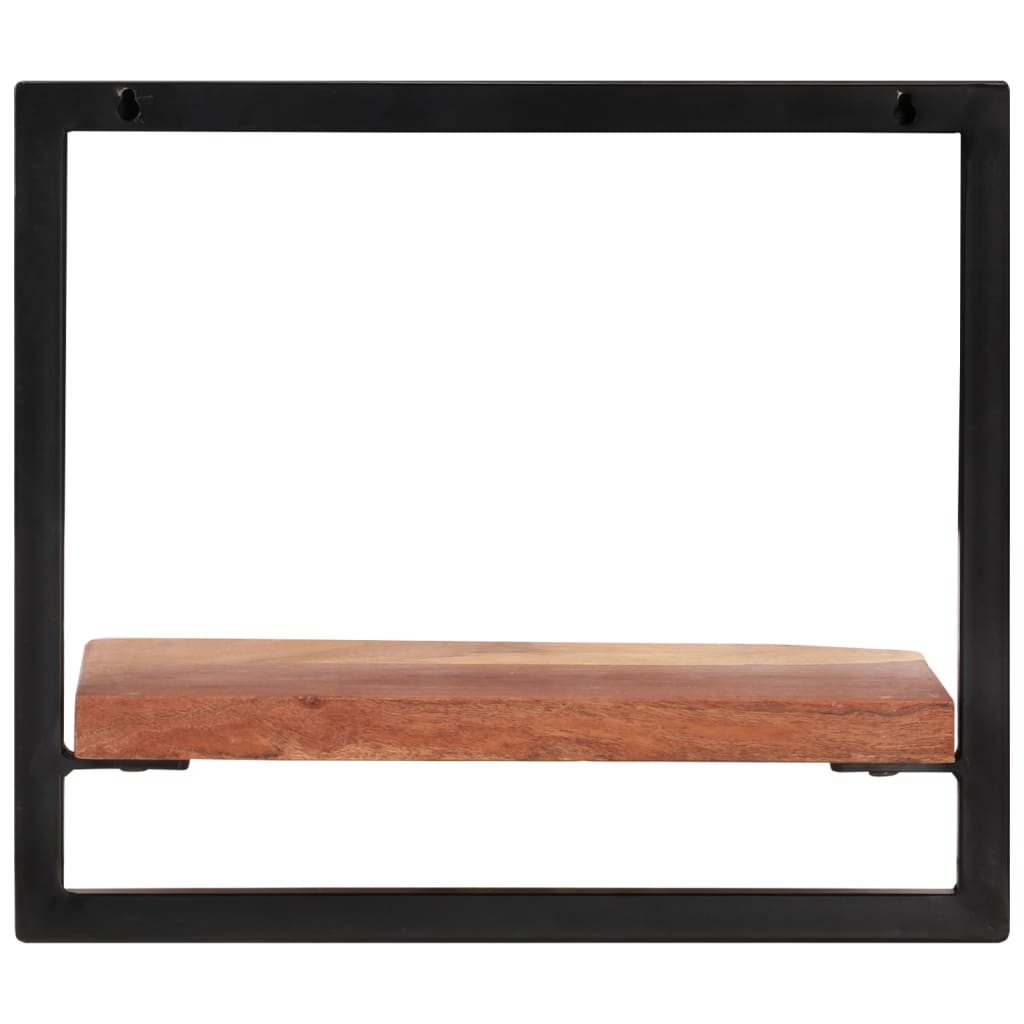 Étagères murales 2 pcs 40x24x35 cm Bois d'acacia et acier - XIOS