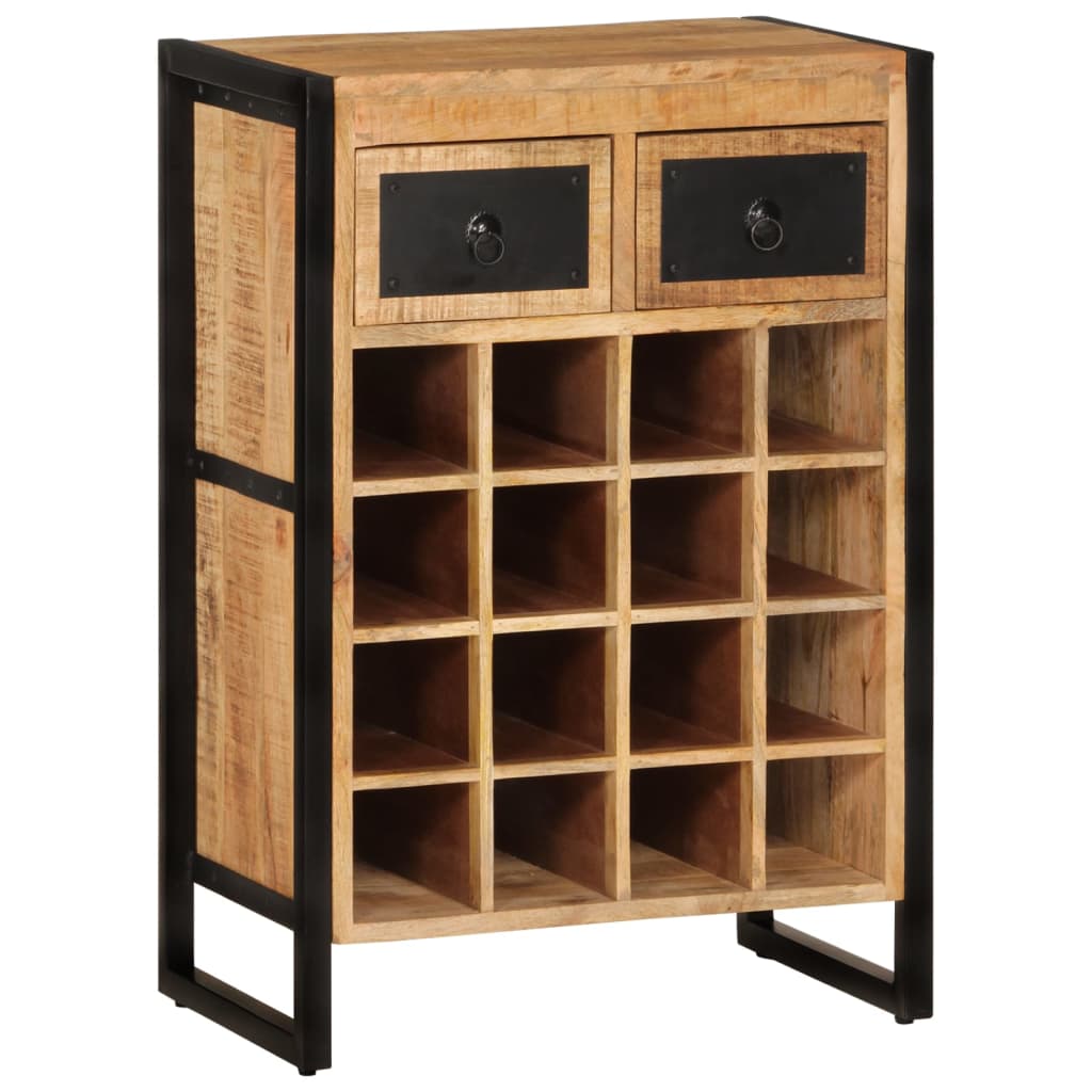 Casier à vin pour 16 bouteilles Bois de manguier massif - XIOS