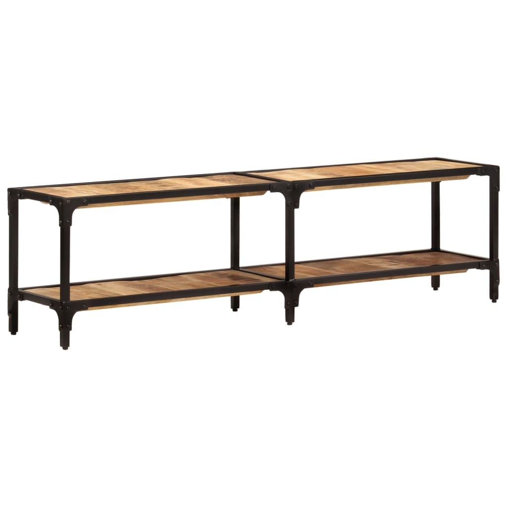 Meuble TV 150x30x41 cm bois massif de manguier - XIOS