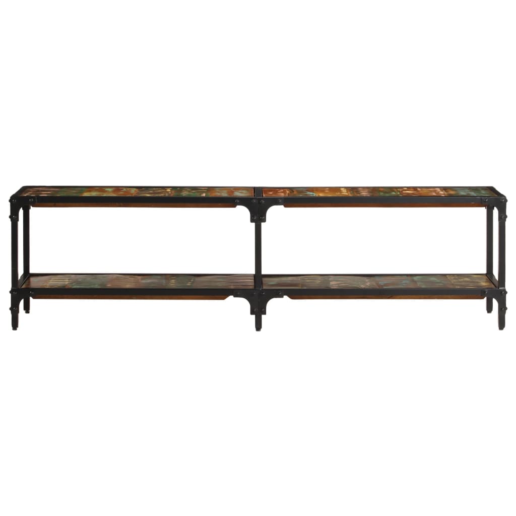 Meuble TV 150x30x41 cm bois massif de récupération - XIOS