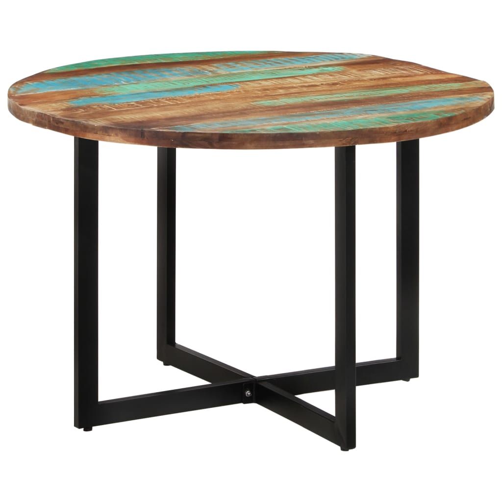 Table à manger 110x75 cm Bois massif de récupération - XIOS
