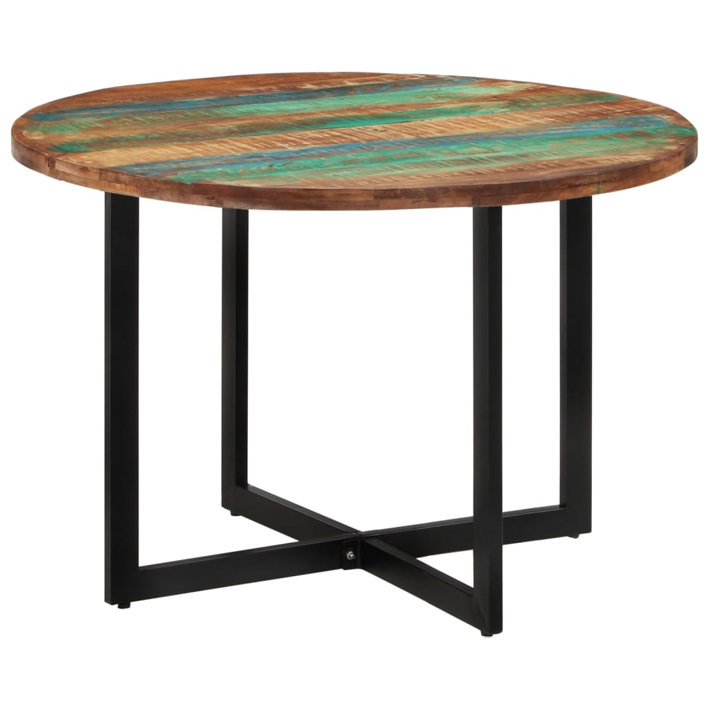 Table à manger 110x75 cm Bois massif de récupération - XIOS