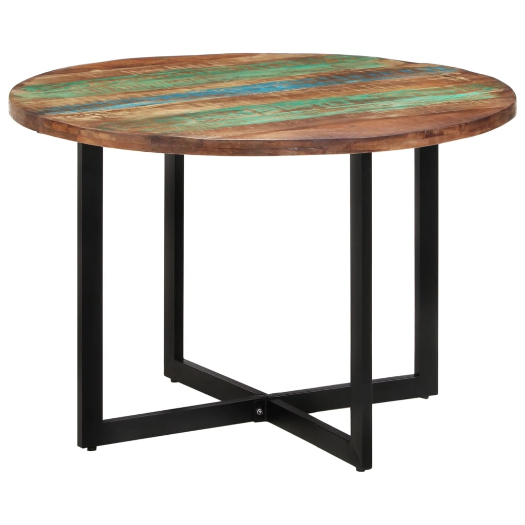 Table à manger 110x75 cm Bois massif de récupération - XIOS