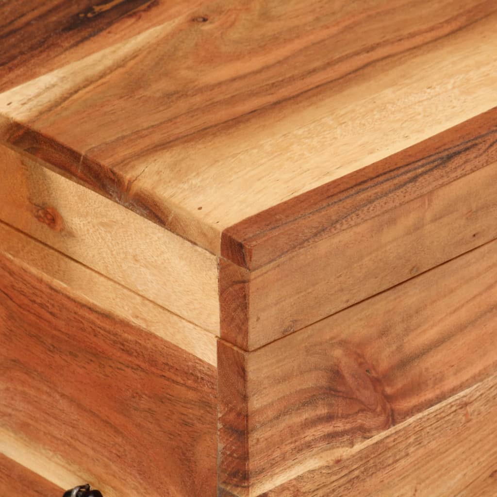 Boîte de rangement 39x28x31 cm Bois massif d'acacia - XIOS
