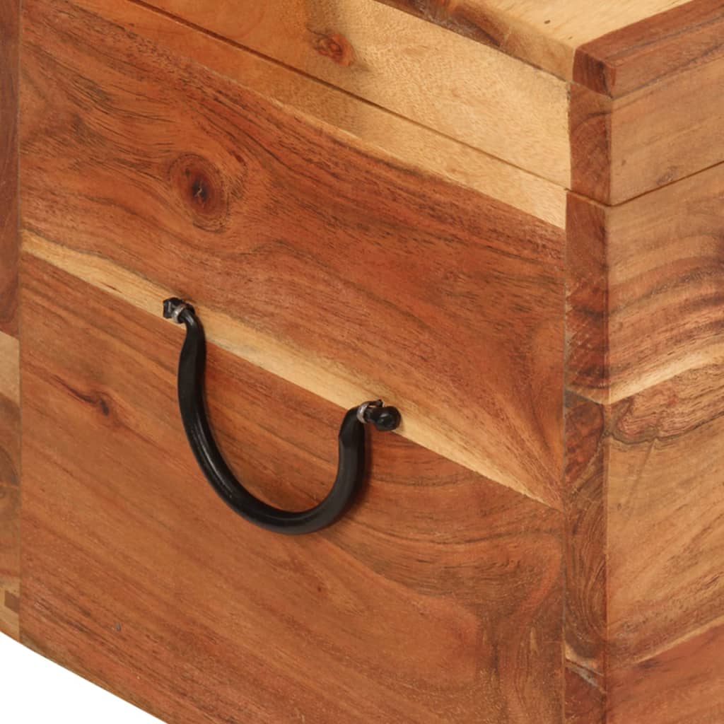 Boîte de rangement 39x28x31 cm Bois massif d'acacia - XIOS