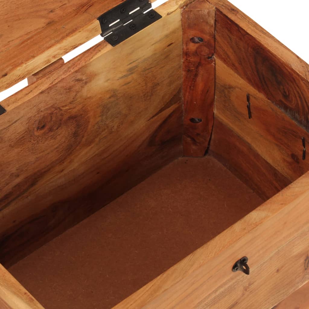 Boîte de rangement 39x28x31 cm Bois massif d'acacia - XIOS