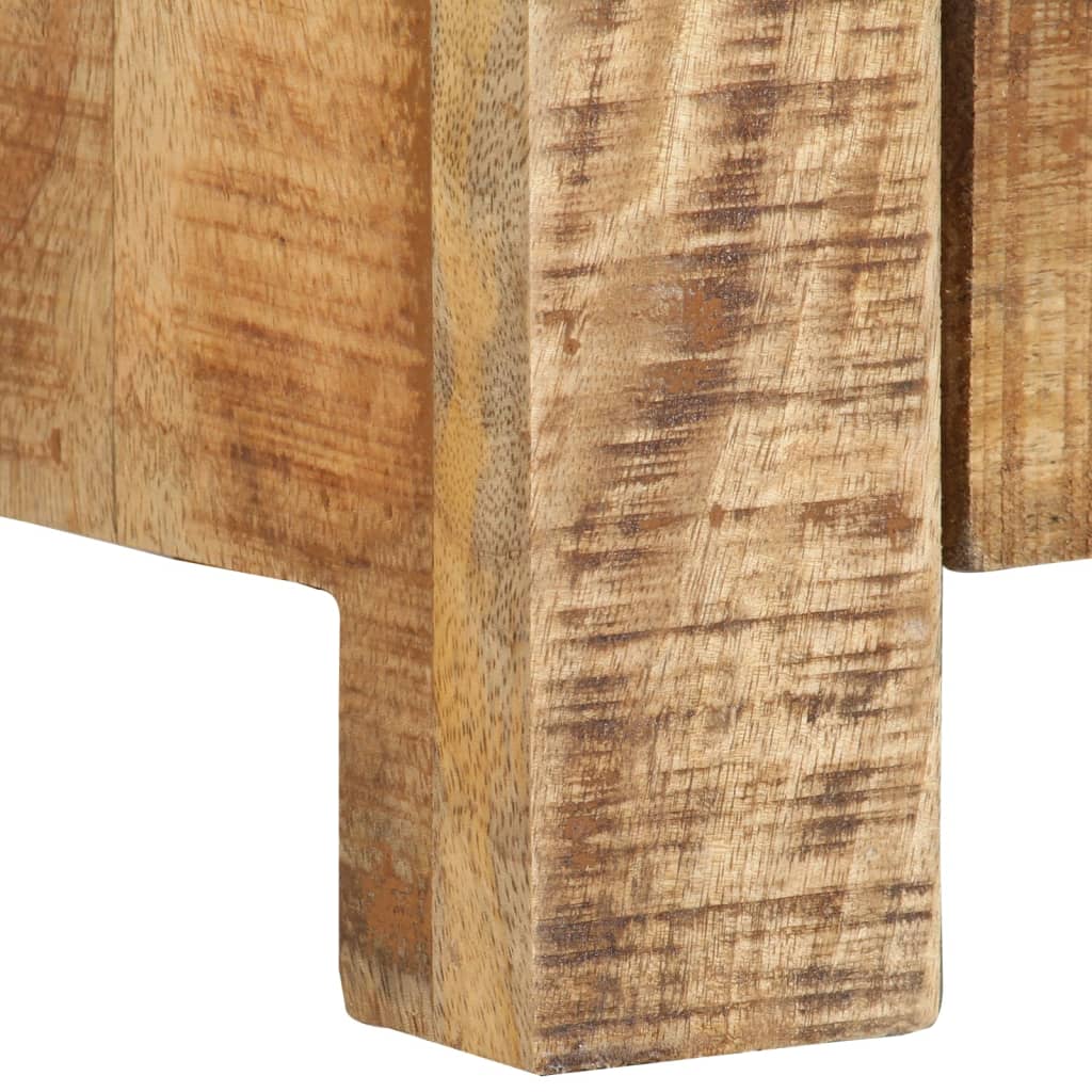 Meuble TV 110x30x40 cm Bois de manguier brut - XIOS