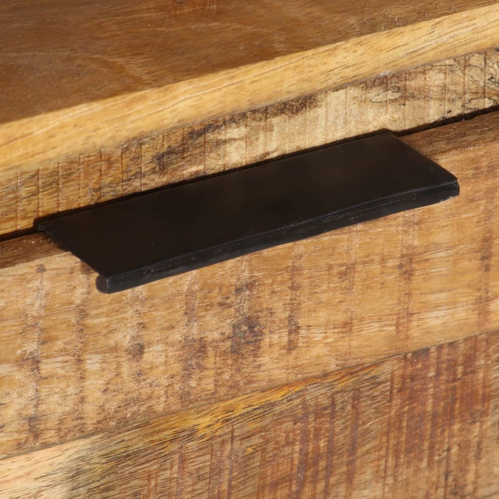 Meuble TV 110x30x40 cm Bois de manguier brut - XIOS