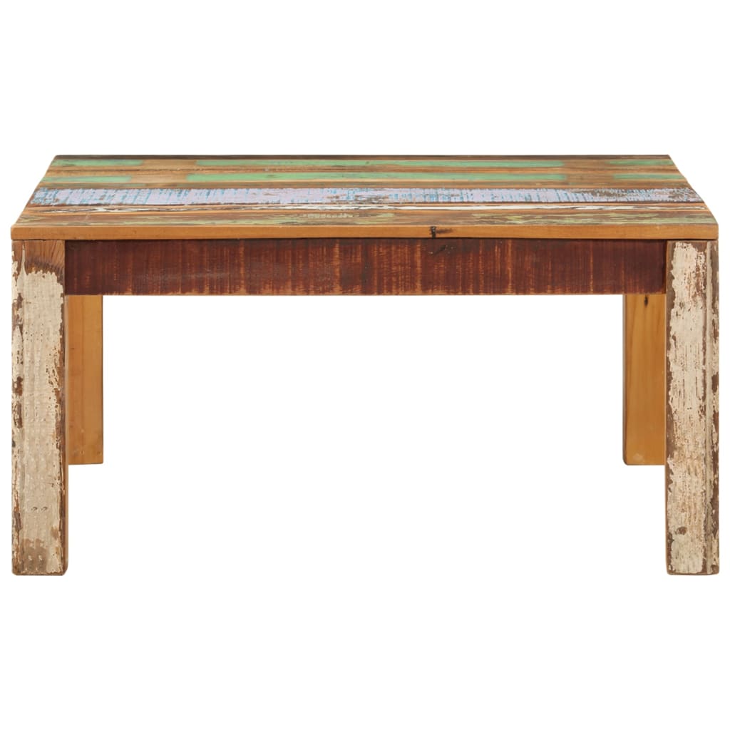 Table basse 80x80x40 cm Bois de récupération massif - XIOS