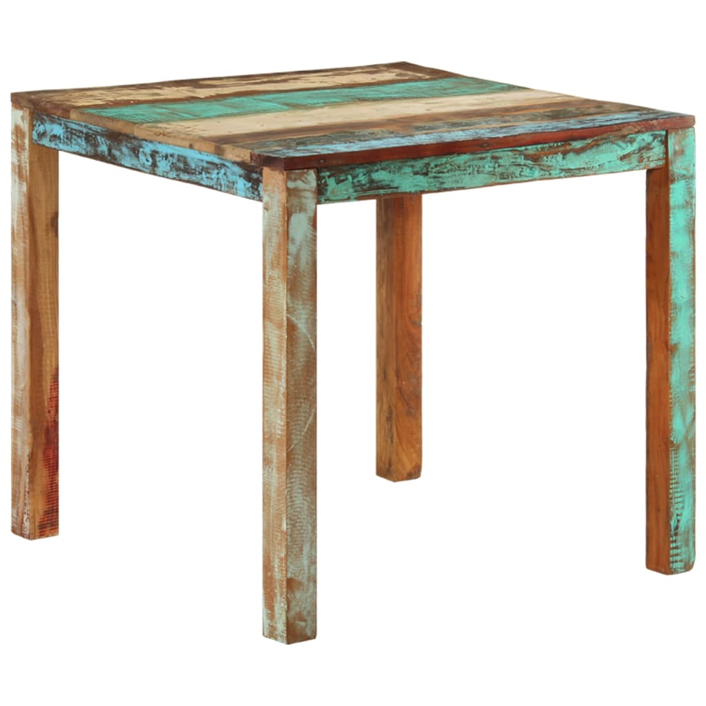 Table à manger 82x80x76 cm Bois de récupération massif - XIOS