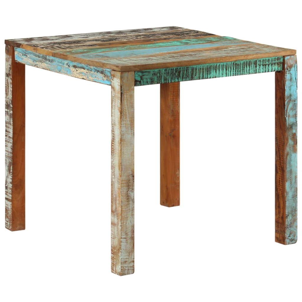 Table à manger 82x80x76 cm Bois de récupération massif - XIOS