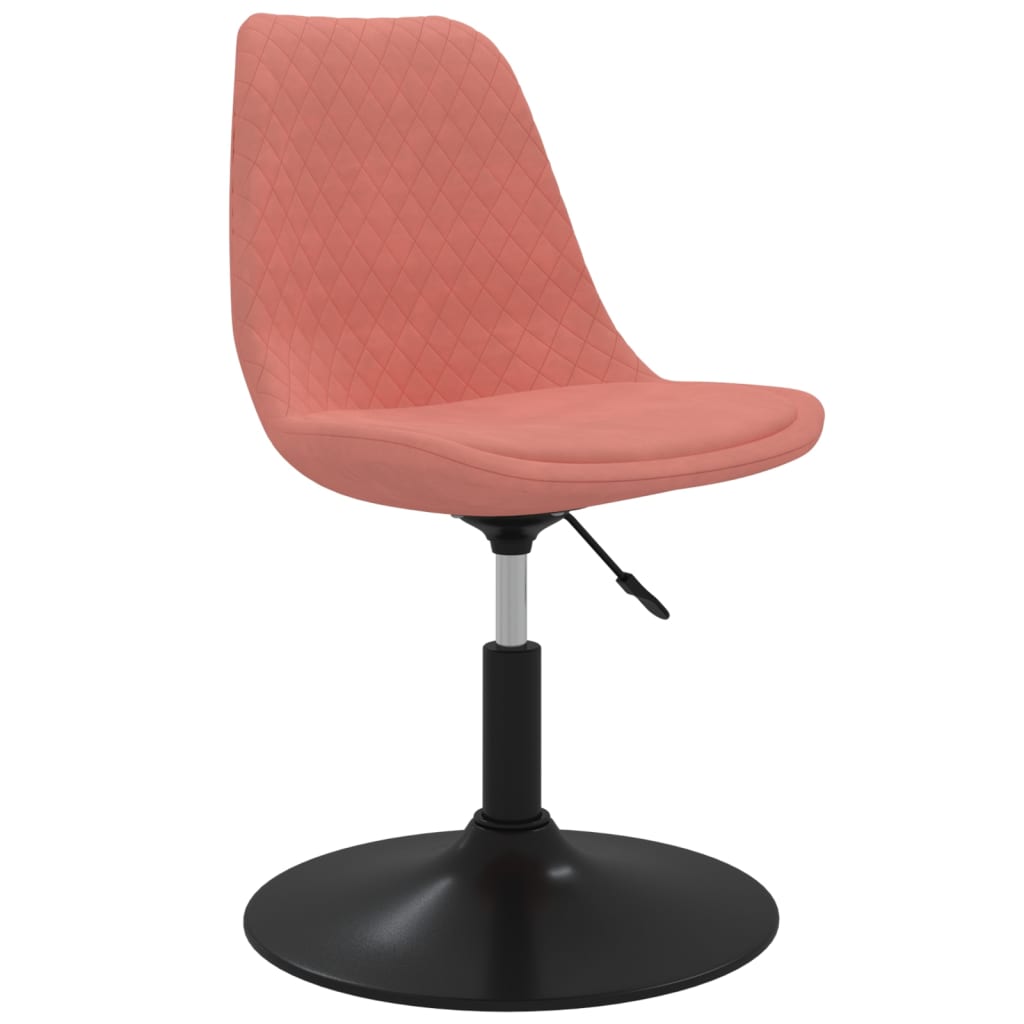 Chaises à manger pivotantes lot de 4 Rose Velours - XIOS