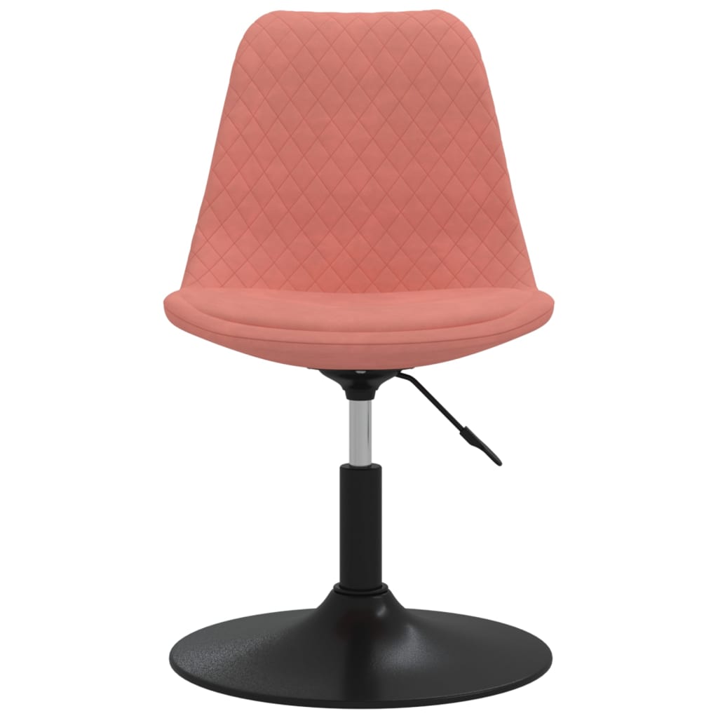 Chaises à manger pivotantes lot de 4 Rose Velours - XIOS