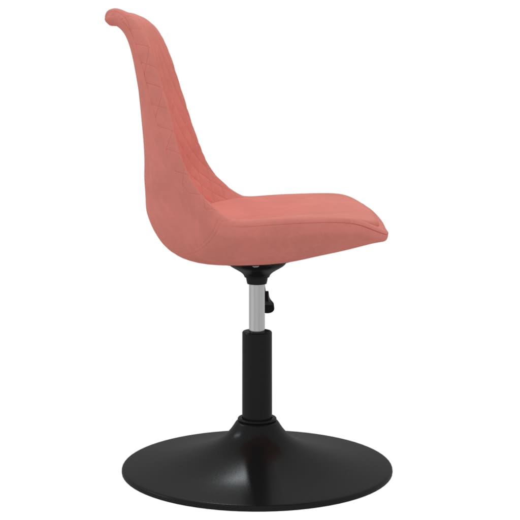 Chaises à manger pivotantes lot de 4 Rose Velours - XIOS
