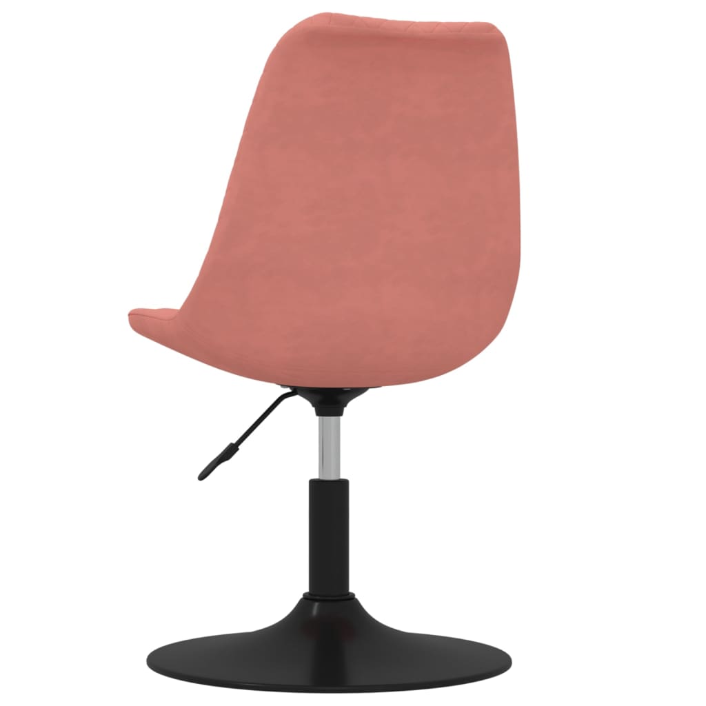 Chaises à manger pivotantes lot de 4 Rose Velours - XIOS