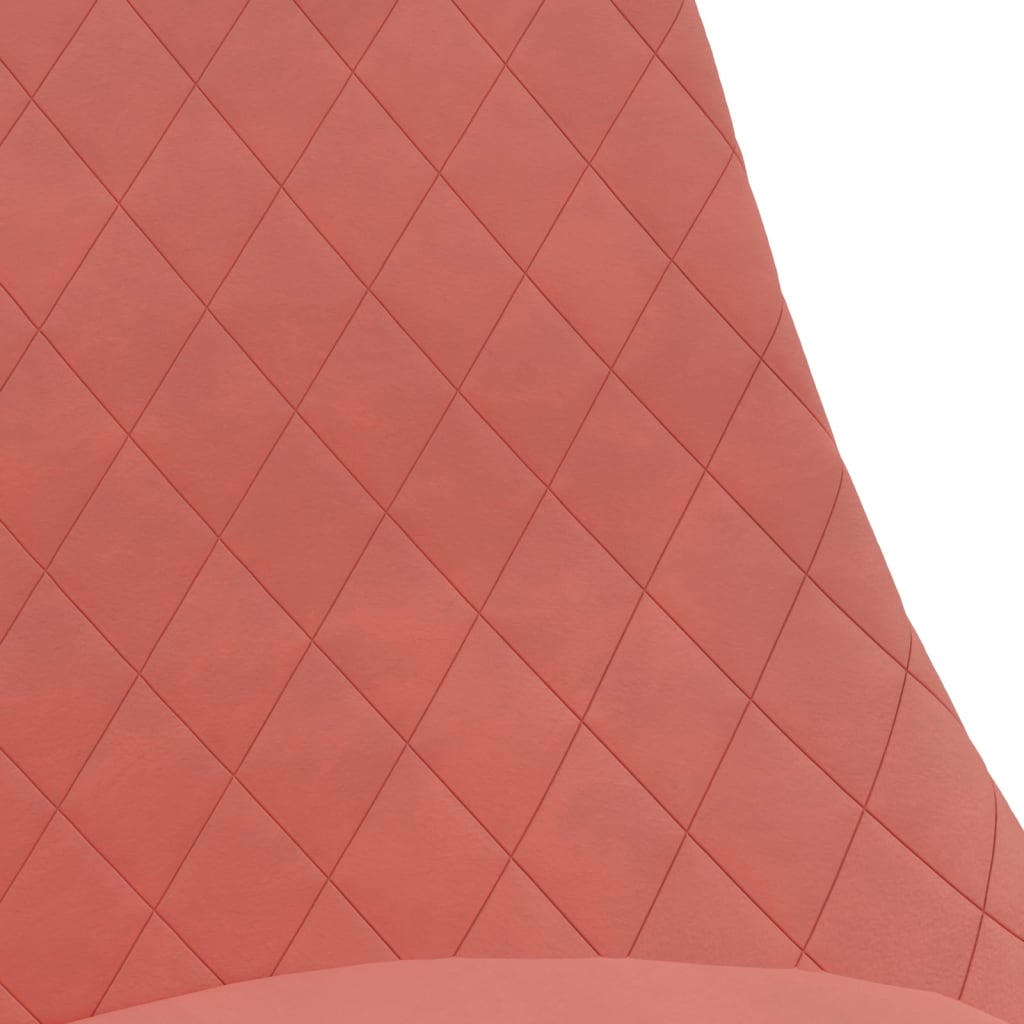 Chaises à manger pivotantes lot de 4 Rose Velours - XIOS